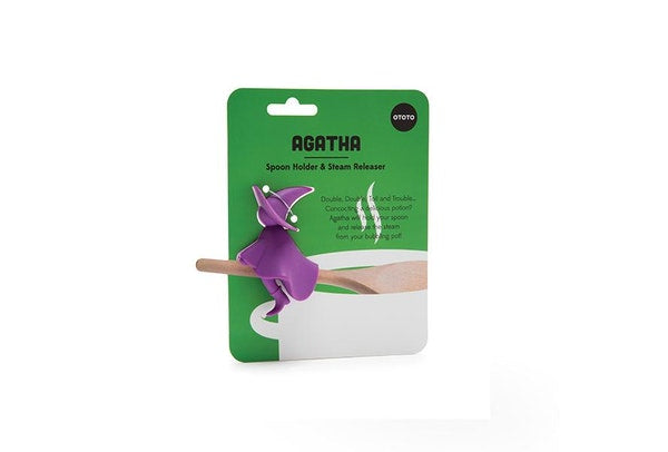 Agatha ske- og grydelågsholder - lilla